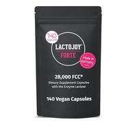 LactoJoy FORTE 28 000 FCC - Capsules Lactase avec Effet Dépôt 6h - 140 Gélules Végétales - Enzyme Lactase Haute Dose pour Intolérance au Lactose - Fabriqué en Allemagne - Recharge