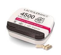 LACTOLERANCE 4500 | Enzyme Lactase Concentrée (4500 FCC) | 60 Gélules | Soulage l'Intolérance au Lactose | Format Pratique | Effet Immédiat | 100% Naturel | Protection 1h | Sans Additif