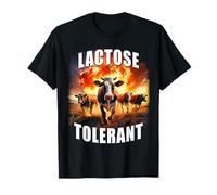 Lactose Tolerant - Funny Milk & Dairy Meme Cows Graphic T-Shirt
