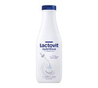 Lactovit - Gel douche nourrissant et hydratant, peau forte et jeune, texture crémeuse et légère, formulée avec du calcium protéiné, usage quotidien, pour peaux normales et sèches-