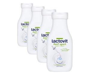 Lactovit Sport 2 en 1 Gel de Douche/Shampoing (Lot de 4)