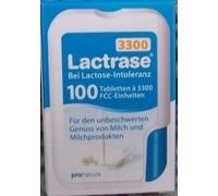 Lactrase 3300 2 Fois 100 Comprimés Avec Intolérance au Lactose 3000 Apf