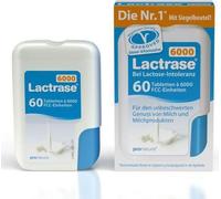 Lactrase 6.000 Fcc comprimés dans un distributeur à clic 60 pc