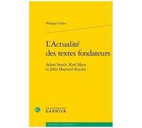 L'actualité Des Textes Fondateurs - Adam Smith, Karl Marx Et John Maynard Keynes