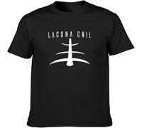 Lacuna Coil Men's Fashion T-Shirt Casual Graphic Comfortable Tees Black M