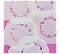 Lacupella 10 pieces en couronne de pochoir en bois toile decorante artiste art et artisanat monogramme anniversaire de mariage - gode mylar de qu