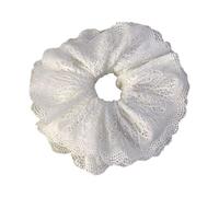 Lacy Hair Cravate élastique - Plusieurs couches - Anneaux de cheveux français pour chignon élégant - Convient pour les chouchous au design floral
