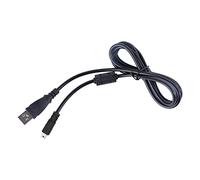 LacyMC Câble Données Data de Charge USB UC-E6,Câble USB compatible avec Panasonic/Lumix/Nikon DSLR D750 D5300 D3200 Coolpix L340 L32 A10 P520 S6000/9200,1,5 m(Noir)