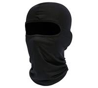 LacyMC Cagoule Balaclava, Moto, Protection UV, Léger Mince en Lycra Tissu Coupe-Vent Respirant Sports d'extérieur Masque Complet, Hommes & Femmes élastique Taille Universelle(Noir)