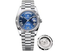 LACZ DENTON Pagani Design DD40 PD1783 Montre automatique de luxe pour homme AR Verre saphir Montre mécanique pour homme Mouvement NH36A 10 bars, bleu foncé, Tendance