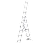 Echelle télescopique GENERIQUE MonMobilierDesign LAD Echelle transformable en aluminium 3 plans 10 marches