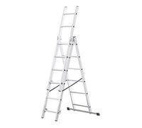 MonMobilierDesign LAD Echelle transformable en aluminium 3 plans 6 marches G