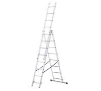 MonMobilierDesign LAD Echelle transformable en aluminium 3 plans 8 marches