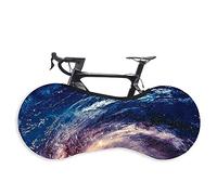 LAD Housse de roue de vélo, lavable et élastique, anti-rayures, s'adapte à tous les vélos, protège les sols et les murs de la saleté (ciel étoilé)