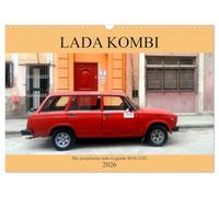 LADA KOMBI - Die sowjetische Auto-Legende WAS-2102 (Wandkalender 2026 DIN A3 quer), CALVENDO Monatskalender: Der sowjetische Oldtimer Lada Kombi in Kuba