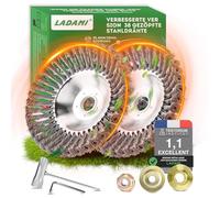 LADAMI Concept amélioré- Brosse à Mauvaises Herbes Sauvages Brosse à Mauvaises Herbes Débroussailleuse Brosse Ronde 200 x 25,4 cm Brosse de ponçage torsadée cône, Argent
