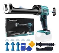 LADAMI Presse à cartouche sans fil compatible avec Makita 18 V, pour batterie Einhell, pour batterie Bosch, avec lumière LED, 4 vitesses réglables, pistolet électrique en silicone, batterie pour