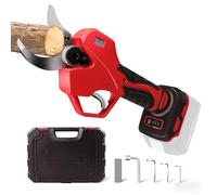 LADAMI Sécateur électrique sans fil avec podomètre de coupe LED, 40 mm, compatible avec Makita、Einhell、Bosch 18 V, sécateur sans brosse pour arbres et arbres fruitiers (sans batterie)