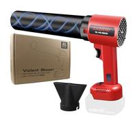 LADAMI Souffleur de feuilles sans fil, souffleur d'air à 4 vitesses,compatible avec les batteries 18 V Makita,Einhell et Bosch,souffleur électrique pour le jardin,les feuilles,la poussière et la neige