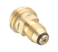 L'adaptateur de recharge de réservoir de propane convertit la valve POL LP en régulateur de type 1, raccord en laiton massif avec joint torique en caoutchouc pour gril, chauffage, camping-car