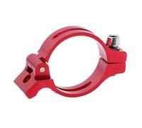 L'adaptateur de serrage de dérailleur avant s'adapte aux tubes de vélo de 31, 8 mm et 34 9 mm, en alliage d'aluminium offrant un montage sécurisé sur les cadres de serrage (rouge 34,9 mm)