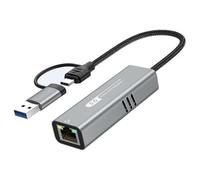 L'adaptateur Ethernet USB 5 GHz prend en charge le transfert de données jusqu'à 5 Gbit/s pour la connexion réseau de bureau et ordinateur portable Adaptateur réseau de bureau