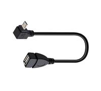 L'adaptateur USB A vers USB coudé économe en espace prend en charge la fiabilité du transfert de données de 480 Mbps et le stockage compact convertisseur OTG coudé
