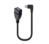 L'adaptateur USB A vers USB coudé économe en espace prend en charge la fiabilité du transfert de données de 480 Mbps et le stockage compact convertisseur OTG coudé