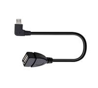 L'adaptateur USB A vers USB coudé économe en espace prend en charge la fiabilité du transfert de données de 480 Mbps et le stockage compact convertisseur OTG coudé