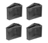 Ladder Feet Rubber Pads, 4x Non-Slip Stabilizer Shoes for Ladder, Quick-Install Replacement Parts, Heavy-Duty Safety Shoes for Electrical Work, Window Cleaning, Tree Trimming