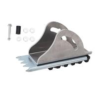 Ladder Grip Footwear Kit | Traction Replacement Feet for Extension Ladders | Minimize Slip for Home/Construction/Warehouse | Sturdy Steel, 14x5.3cm