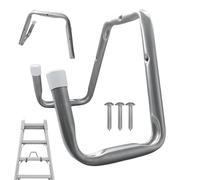 Ladder Hooks - Garage Storage Utility Hose Hanger, Heavy Duty Hanging Bracket for Garden Shed, Wall Mount with Strong Support, Tool Organizer, Ladder Holder for Workshop Backyard and Basement