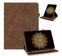 laddutoi Coque pour Honor MagicPad 4/Pad 3 Pro 12,3 Pouces 2026, Marron | Housse PU Cuir avec Support Rotation 360 Degrés, Emplacement pour carte, Porte stylet, Cover Pochette Protection Étui Case