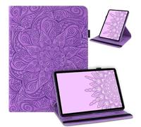 laddutoi Coque pour Honor MagicPad 4/Pad 3 Pro 12,3 Pouces 2026, Violet | Housse PU Cuir avec Support Rotation 360 Degrés, Emplacement pour carte, Porte stylet, Cover Pochette Protection Étui Case