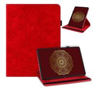 laddutoi Coque pour Lenovo Idea Tab Plus 12,1 Pouces 2025/ Tab K12, Housse PU Cuir avec Rotatif 360° Support, Flip Cover Case Pochette Protection Étui pour Lenovo Idea Tab Plus, Rouge