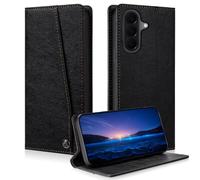 laddutoi Coque pour Samsung Galaxy A57 5G, Housse Cuir PU Flip Case avec Porte Carte & Stand, Pochette Antichoc de Protection Étui pour Samsung Galaxy A57, Noir