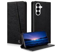 laddutoi Coque pour Samsung Galaxy S26 5G, Housse Cuir PU Flip Case avec Porte Carte & Stand, Pochette Antichoc de Protection Étui pour Samsung Galaxy S26, Noir