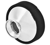 Lade Léger ABS Alto Saxophone Muet Sax Dampener Mute Accessoire pour Saxophone Alto Joueurs Or Argent En Option 7.2cm Diamètre Supérieur (Argent)