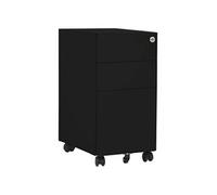 Ladeblok verrijdbaar 30x45x59 cm staal zwart335984