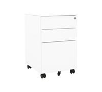 Ladeblok verrijdbaar 39x45x60 cm staal wit335978