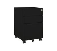 Ladeblok verrijdbaar 39x45x60 cm staal zwart335980