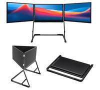 LADECNERHT 15,6" Extension D'écran Triple pour Ordinateur Portable, écran Full HD 1080p, USB-C, HDMI, Plug-and-Play, pour Mac/Windows, pour Ordinateurs Portables De 13 à 17,3 Pouces