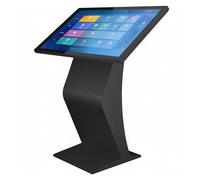 LADECNERHT Borne D'affichage Dynamique avec écran LCD 22/32 Pouces, écran Tactile Capacitif, Présentoir sur Pied De Type K, pour La Navigation en Centre Commercial, Les Commandes Black-32Inch