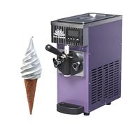 LADECNERHT Machine à Glace Molle Compacte 450w, Fabricant De Glace, Trémie 2,5l, 50-60 Bâtonnets/Heure, Rendement 4-5 Kg, Congélateur 1l, Poignée Antidérapante, pour Restaurants Et Bars Purple