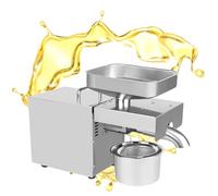 LADECNERHT Presse à Huile électrique 610 W, Extracteur D'huile à Froid/Chaud, en Acier Inoxydable 340, pour Presser Les Arachides, Les Graines De Sésame, Les Noix, Les Amandes