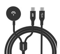 Ladegerät 2-in-1 Dudao A12MaxC PD60W für Apple Watch / USB-C - schwarz