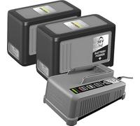 Ladegerät + 2x Akku 36V 7,5 Ah Starter Kit Battery Power+ 36/75