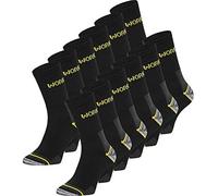 Ladeheid 6 12 Paires Chaussettes de Travail AT001 (Gris Foncé (12 Pack), 39-42)