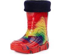 Ladeheid Bottes de Pluie Chaussure Enfant Fille Garçon Swk 19 (Multicolore Arc-en-ciel, 21/22 EU)