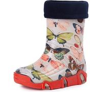 Ladeheid Bottes de Pluie Chaussure Enfant Fille Garçon Swk 28 (Mélange Papillon, 29/30 EU)